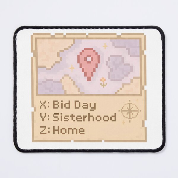Item preview, Sorority Map Coordinates – Bid Day, Sisterhood, Home designed and sold by summer-loving.