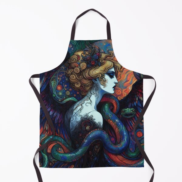 Item preview, Abstract Serpent Lady Art designed and sold by TheDarkWardrobe.