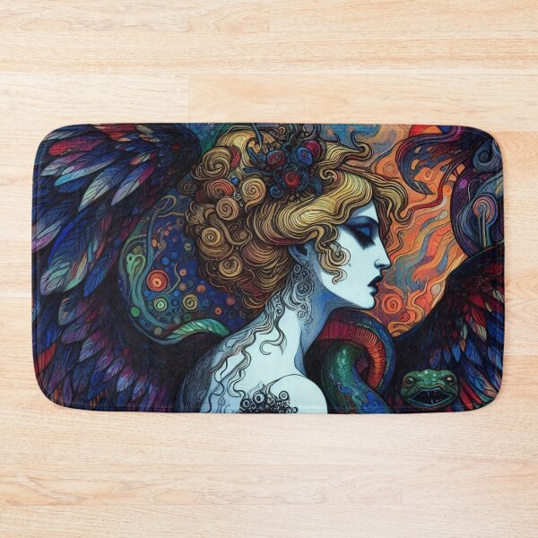 Item preview, Abstract Serpent Lady Art designed and sold by TheDarkWardrobe.