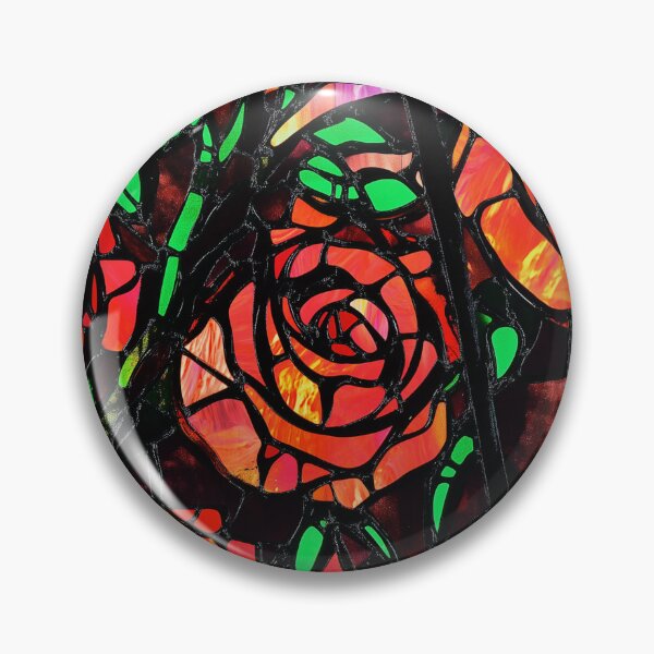 Item preview, Roses in stained glass designed and sold by Grandpa's Workshop.