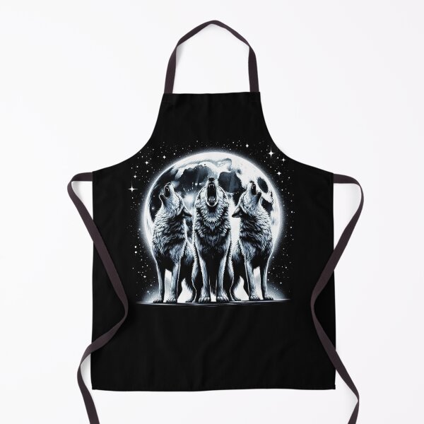 Item preview, Three Wolves Howling at Moon designed and sold by Kimberley King Art  King Art.