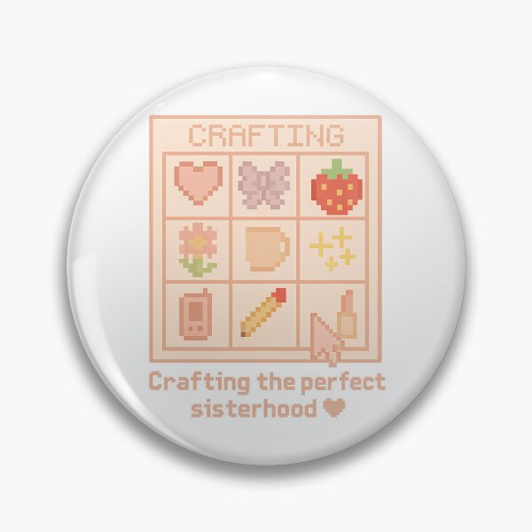 Item preview, Crafting the Perfect Sisterhood – Pixel Art Sticker designed and sold by summer-loving.