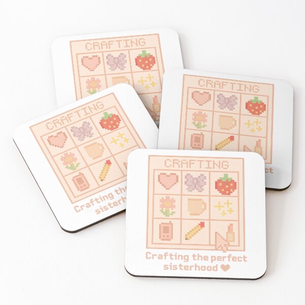 Item preview, Crafting the Perfect Sisterhood – Pixel Art Sticker designed and sold by summer-loving.