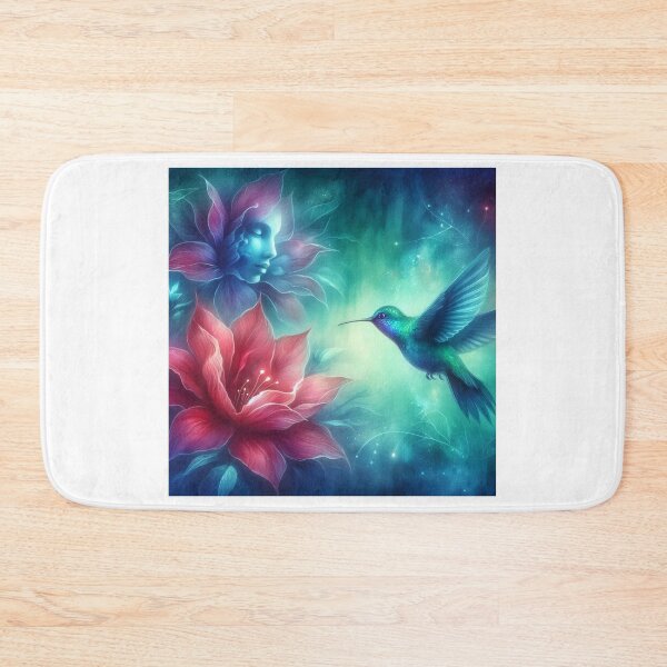 Item preview, Humingbird in a magical garden designed and sold by laser1064.