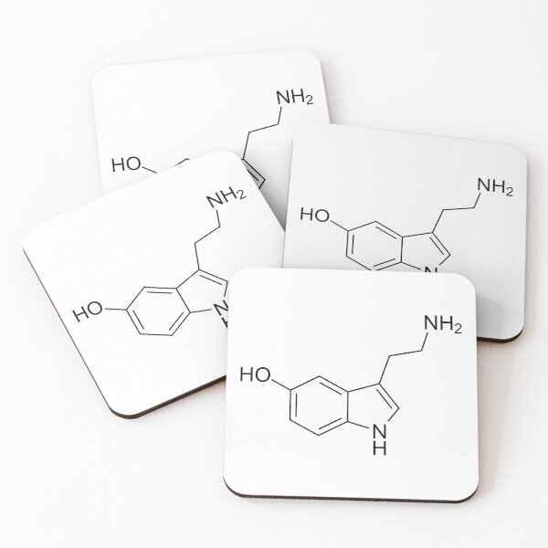 Item preview, Serotonin C10H12N2O designed and sold by Zeeph.