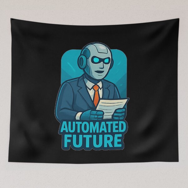 Item preview, Automated Future designed and sold by okiiskandarart.