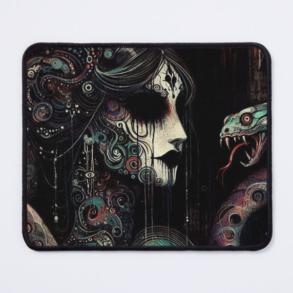 Item preview, Abstract Serpent Lady Art designed and sold by TheDarkWardrobe.