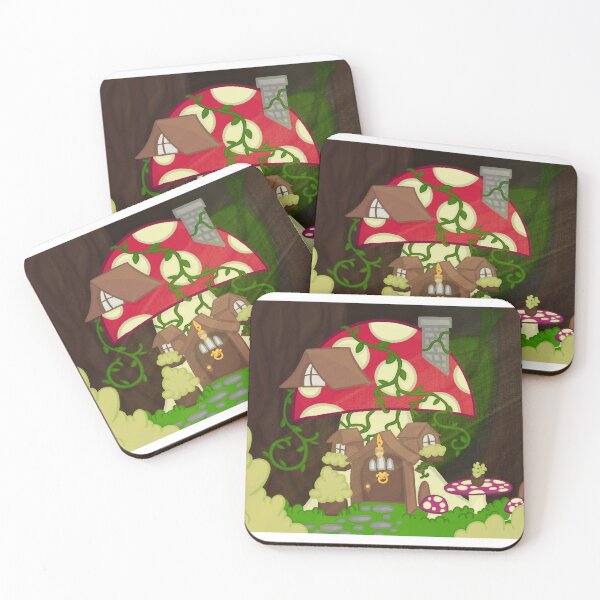 Item preview, Cartoon Mushroom House designed and sold by BlackBerry Moth.