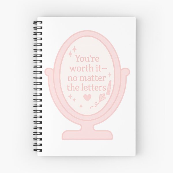 Item preview, Sorority Mirror Message – You're Worth It Sticker designed and sold by summer-loving.