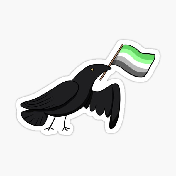Pride Corvids - Aro Sticker