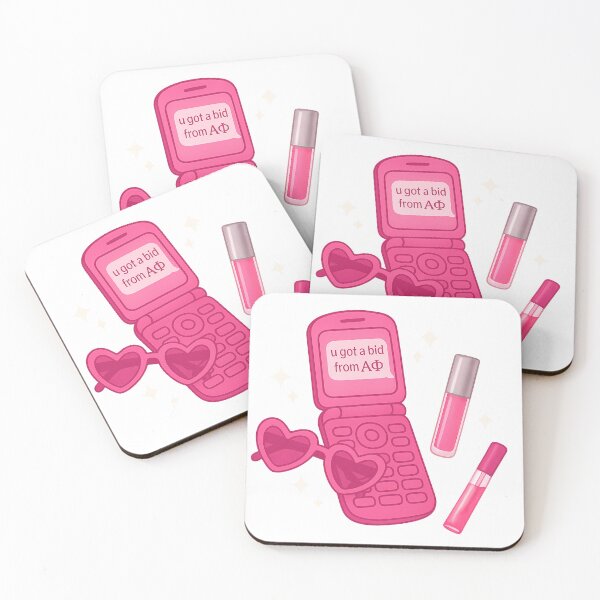Item preview, You Got a Bid – Alpha Phi Flip Phone Sticker designed and sold by summer-loving.