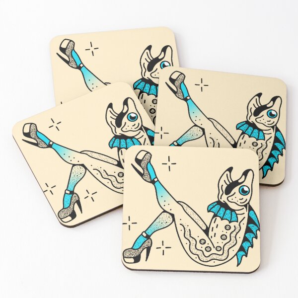 Item preview, Fish with legs wearing heels  designed and sold by Jilly Rose Ink.