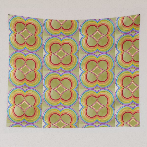 Item preview, Groovy Mod Rainbow Pattern designed and sold by maccm.
