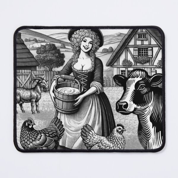 Item preview, French Queen Marie Antoinette in her hobby farm at the Palace of Versailles Lithograph designed and sold by bushwombat.