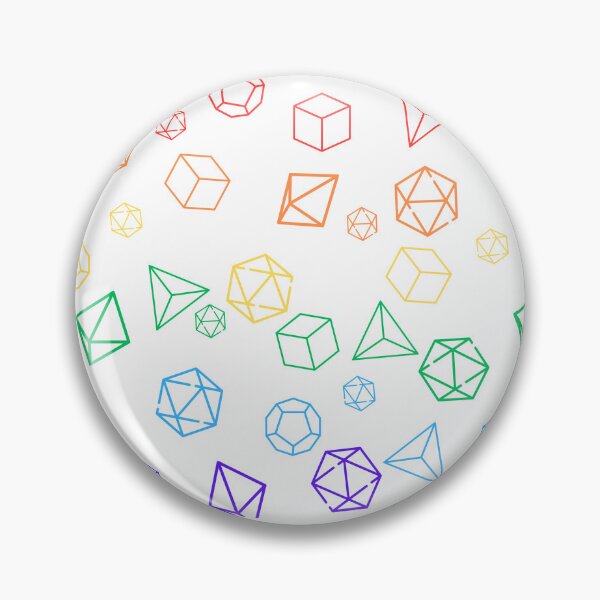 Item preview, Polyhedral Prism: A Geometric Dice Scatter Rainbow Pattern for Modern Gamers - D&D, RPG, TTRPG Inspired Art designed and sold by AdventurerPack.