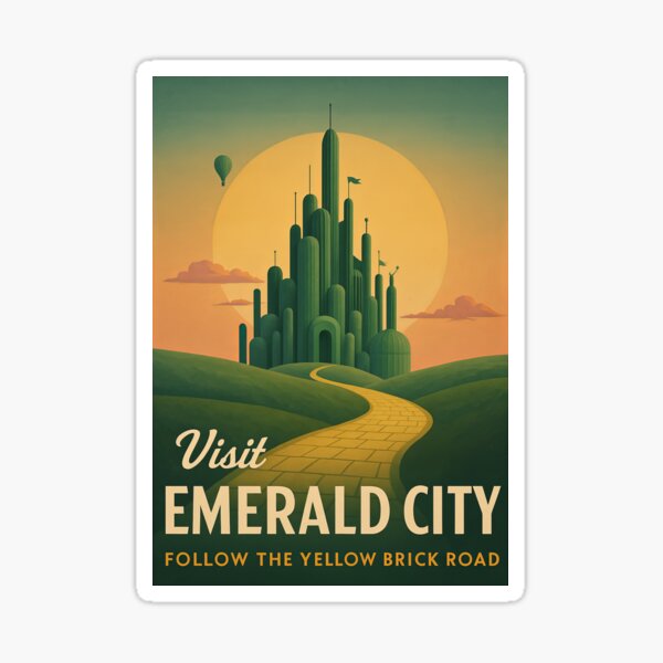Item preview, Visit Emerald City - Wicked designed and sold by Wainy-Shop.