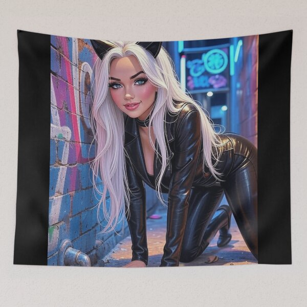 Item preview, Meow pinup designed and sold by kiwiartyfarty.