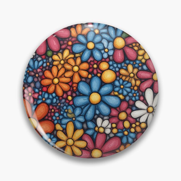 Item preview, Colorful burst of flowers designed and sold by Grandpa's Workshop.