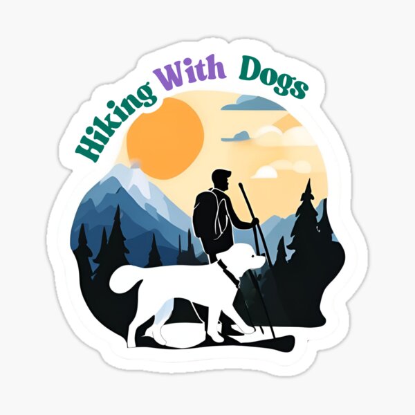 Item preview, Hiking With Dogs designed and sold by freakystickey.