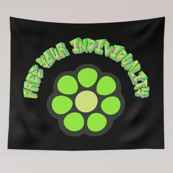 Item preview, Vibrant Green Flower Art – Free Your Individuality designed and sold by Birdyellow.
