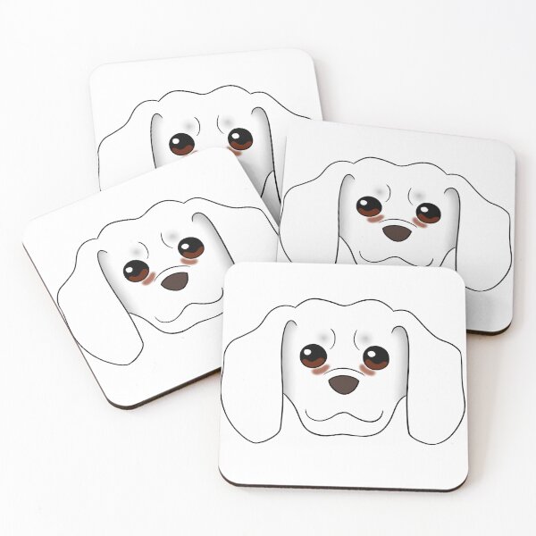 Item preview, White Beagle Tear Stains designed and sold by OliRoseArt.