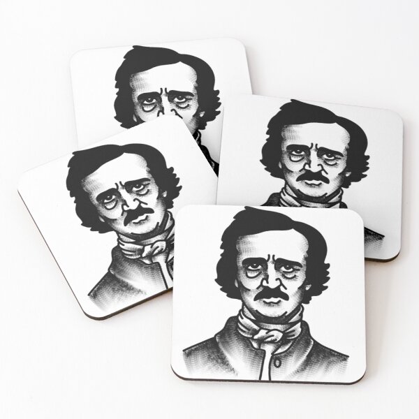 Item preview, Edgar Allen Poe portrait  designed and sold by Jilly Rose Ink.
