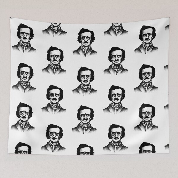 Item preview, Edgar Allen Poe portrait  designed and sold by Jilly Rose Ink.