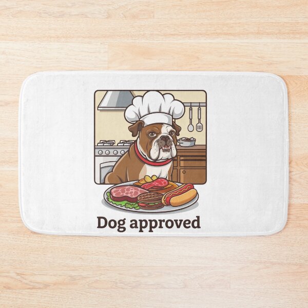 Item preview, Dog Approved Chef Bulldog Chef Funny Dog Humor Dog Lover Gift Gourmet Dog designed and sold by Furry Paw  Prints.