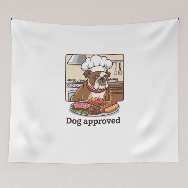Item preview, Dog Approved Chef Bulldog Chef Funny Dog Humor Dog Lover Gift Gourmet Dog designed and sold by Furry Paw  Prints.