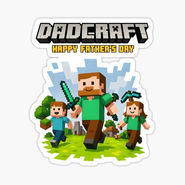 Aperçu de l'œuvre DADCRAFT Bonne fête des pères créée et vendue par TitoDesignerr.
