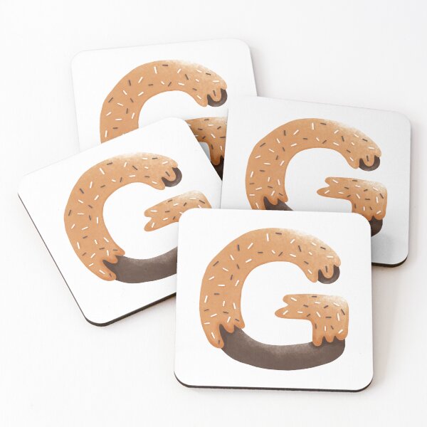 Item preview, Donut Letter G - Sweet Alphabet Chocolate Icing with Sprinkles designed and sold by inelistudio.