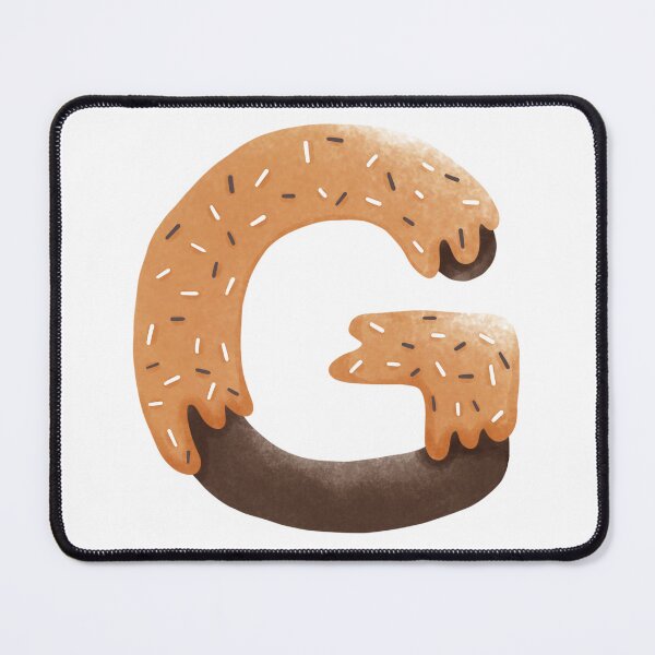 Item preview, Donut Letter G - Sweet Alphabet Chocolate Icing with Sprinkles designed and sold by inelistudio.