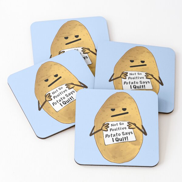 Item preview, Not So Positive Potato Says I Quit! designed and sold by Kate Miller Illustrator.