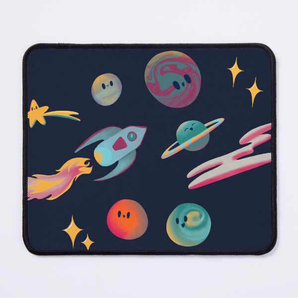 Item preview, Spaceship and planets  designed and sold by Ahyllin_Arte.