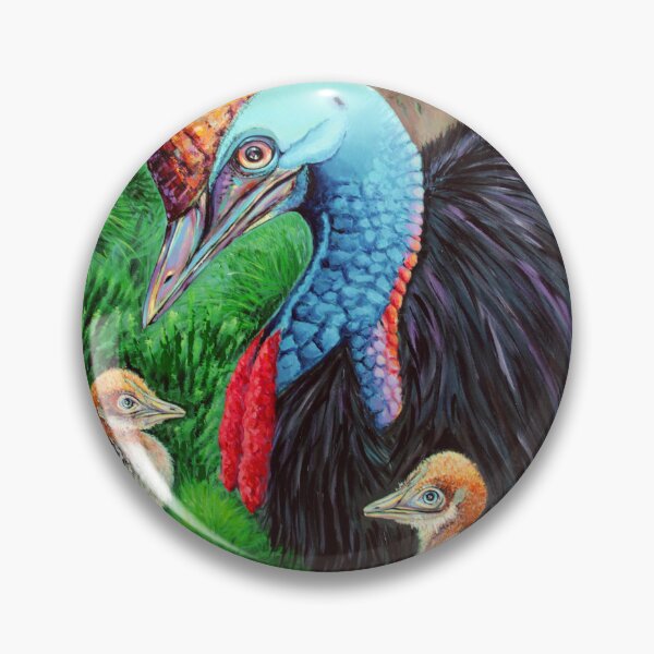 Item preview, Cassowary Dad with his Chicks designed and sold by karingetaz.
