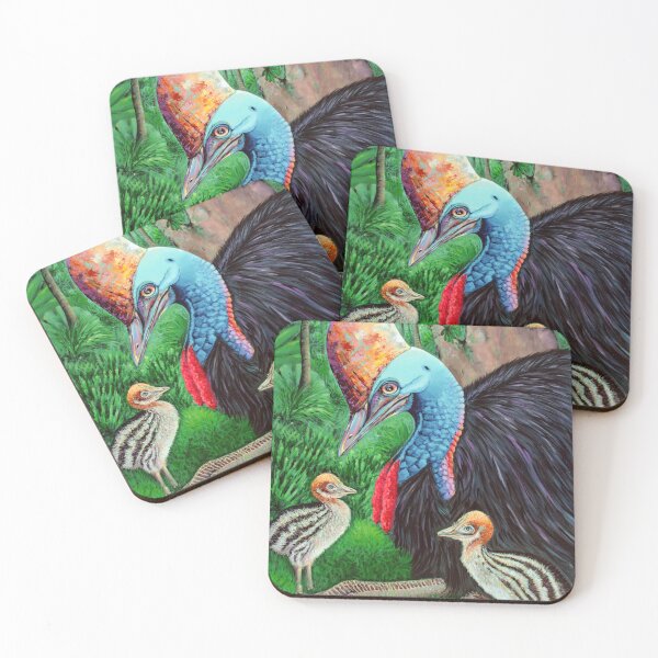 Item preview, Cassowary Dad with his Chicks designed and sold by karingetaz.