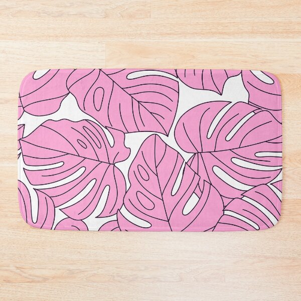 Item preview, Pink Palm Leaves Graphic Design Pattern On White designed and sold by DEC02.