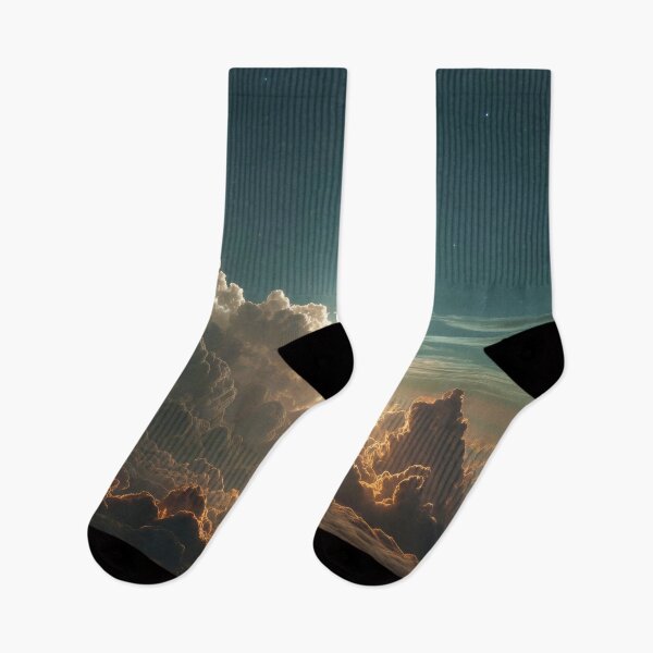 Item preview, Celestial Glow: Dramatic Night Cloudscape designed and sold by lematworks.