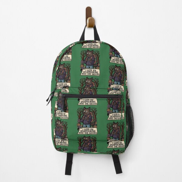 Item preview, I Cope by Disappearing into the Woods – Dogman Cryptid Mental Health Humor designed and sold by Feral by Elsie.