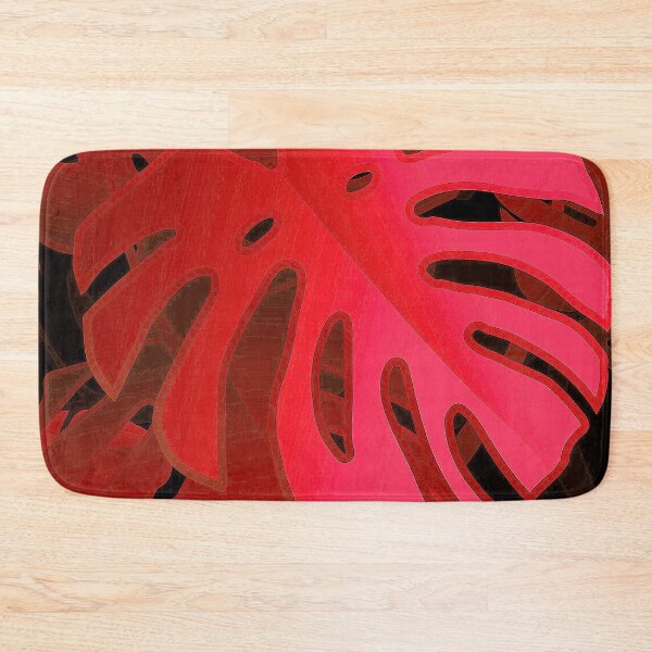 Item preview, Tropical Red Palm Leaves Graphic Art Design designed and sold by DEC02.