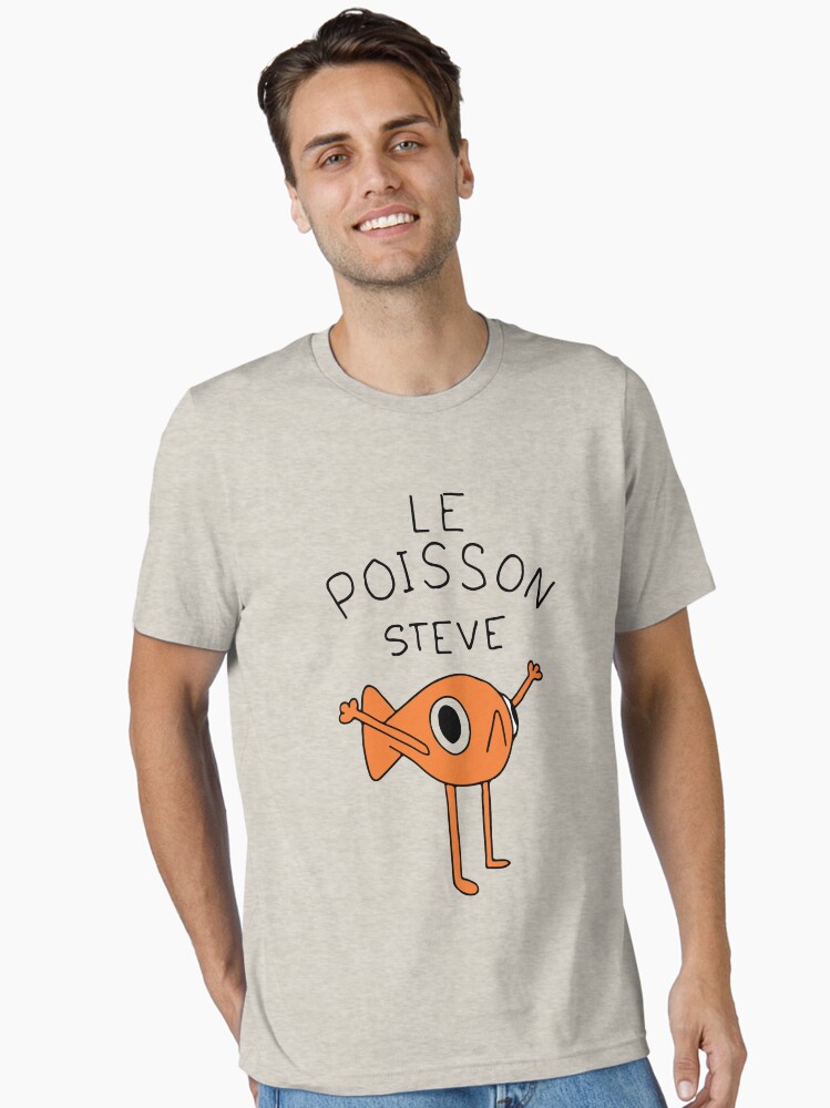 Thumbnail 1 von 7, Essential T-Shirt, Le Poisson Steve, Lustiges Meme, Virales Meme Tiktok designt und verkauft von CozyStudioo.