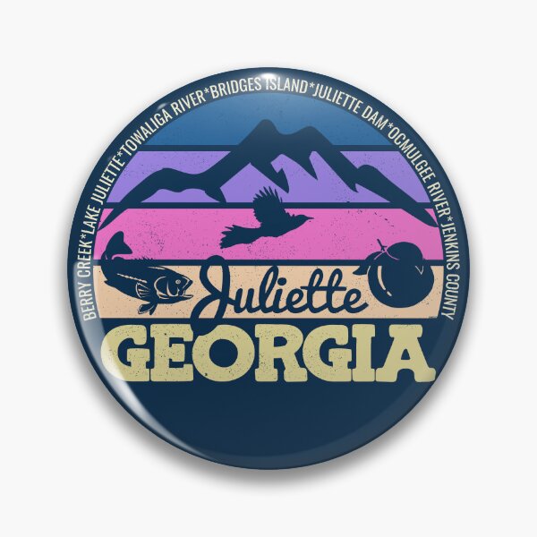 Item preview, Juliette Georgia Sunset Retro Vintage Local Pride Logo designed and sold by CRHPOD20.