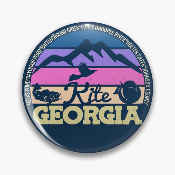 Item preview, Kite Georgia Sunset Retro Vintage Local Pride Logo designed and sold by CRHPOD20.