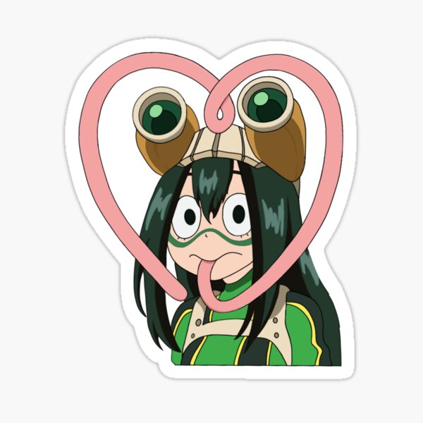 Item preview, Froppy MHA - heart tongue designed and sold by craftycassbee.