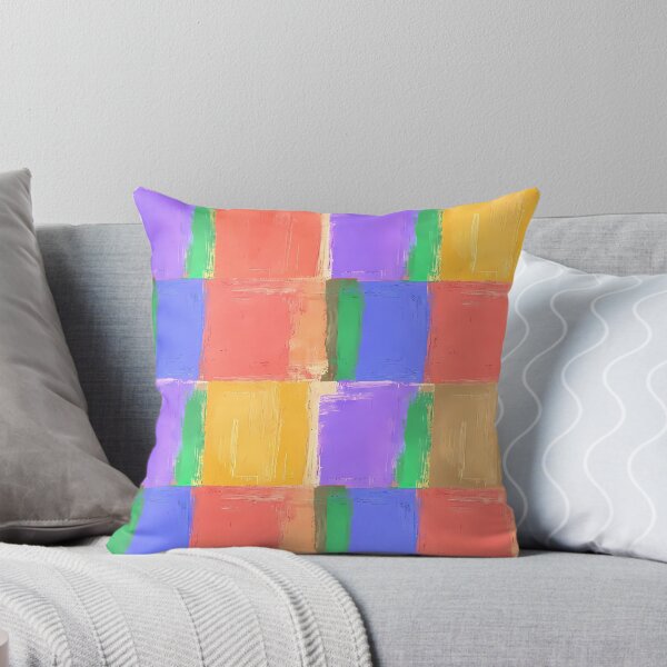 Item preview, Vibrant Abstract Grid – Hand-Painted Color Block Pattern designed and sold by UniqueDesign751.