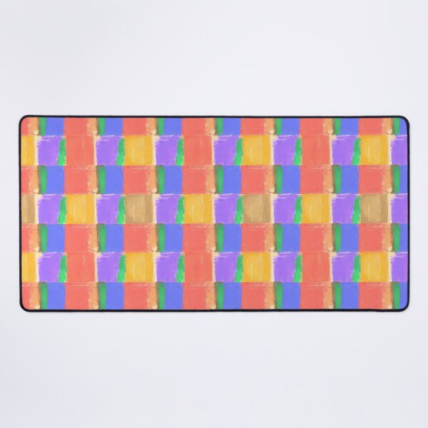 Item preview, Vibrant Abstract Grid – Hand-Painted Color Block Pattern designed and sold by UniqueDesign751.