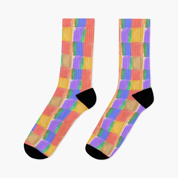 Item preview, Vibrant Abstract Grid – Hand-Painted Color Block Pattern designed and sold by UniqueDesign751.