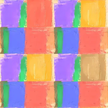 Artwork thumbnail, Vibrant Abstract Grid – Hand-Painted Color Block Pattern by UniqueDesign751