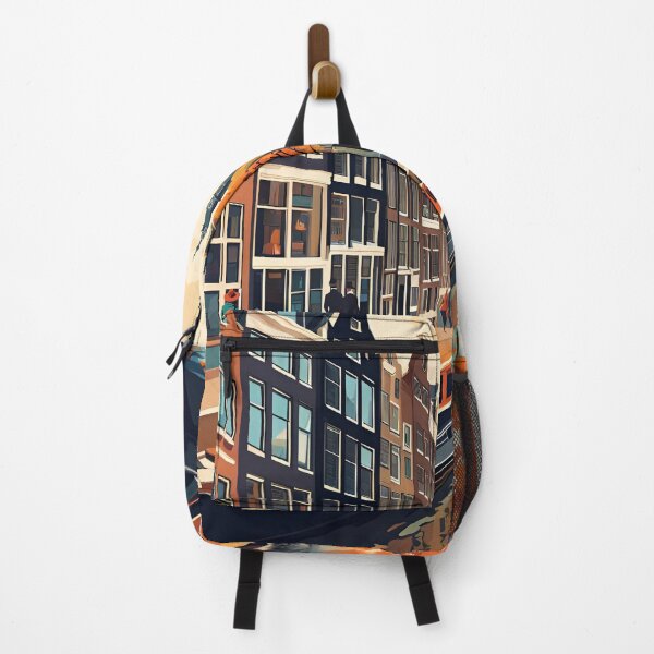 Item preview, Amsterdam Modern Travel Poster Vintage Look designed and sold by Glimmersmith.