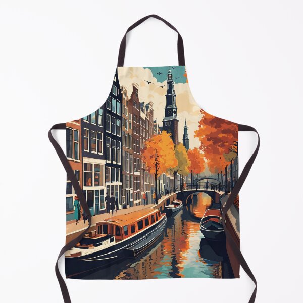 Item preview, Amsterdam Modern Travel Poster Vintage Look designed and sold by Glimmersmith.